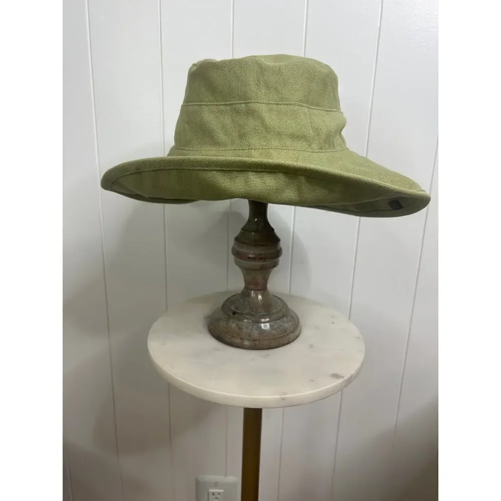 Ole Natural Fiber Larger Brim Bucket Hat OSFA in‎ Fern Green
